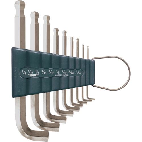 日本EIGHT百利TTR-S9Z六角棒扳手锥形头