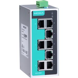 MOXA非网管型工业以太网交换机EDS-208A
