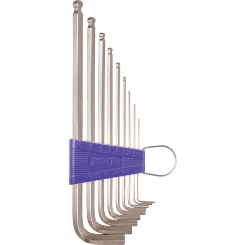 日本EIGHT百利BHS-9内六角扳手套装