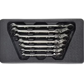 日本DEEN首振拉伸式组合扳手套装DNC07FGWSET