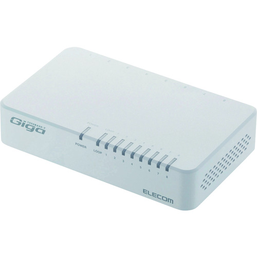 日本elecom宜丽客EHC-G08PA2-JW交换机