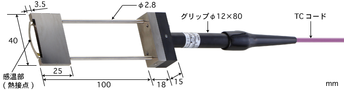 日本ANRITSU安立TH-11E-010-1-TC1-ASP薄细槽温度传感器