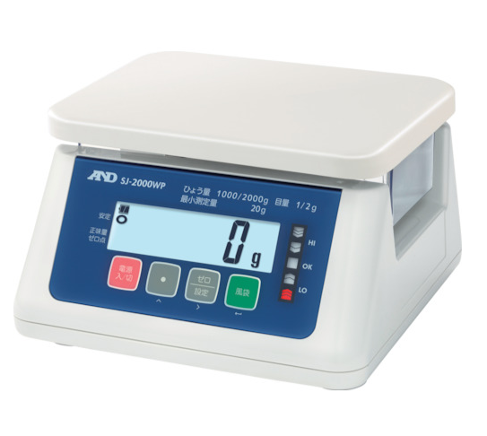 A&D艾安德防尘防水电子秤SJ2000WP-A4